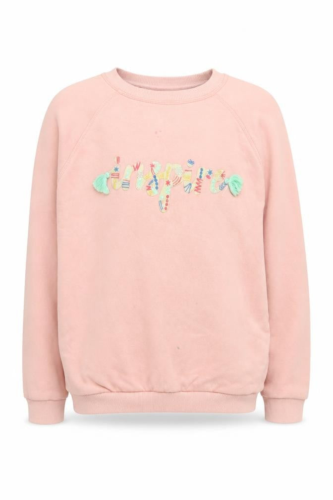 FatFace Girls Pink Pullover Sweatshirt 8-9 Years