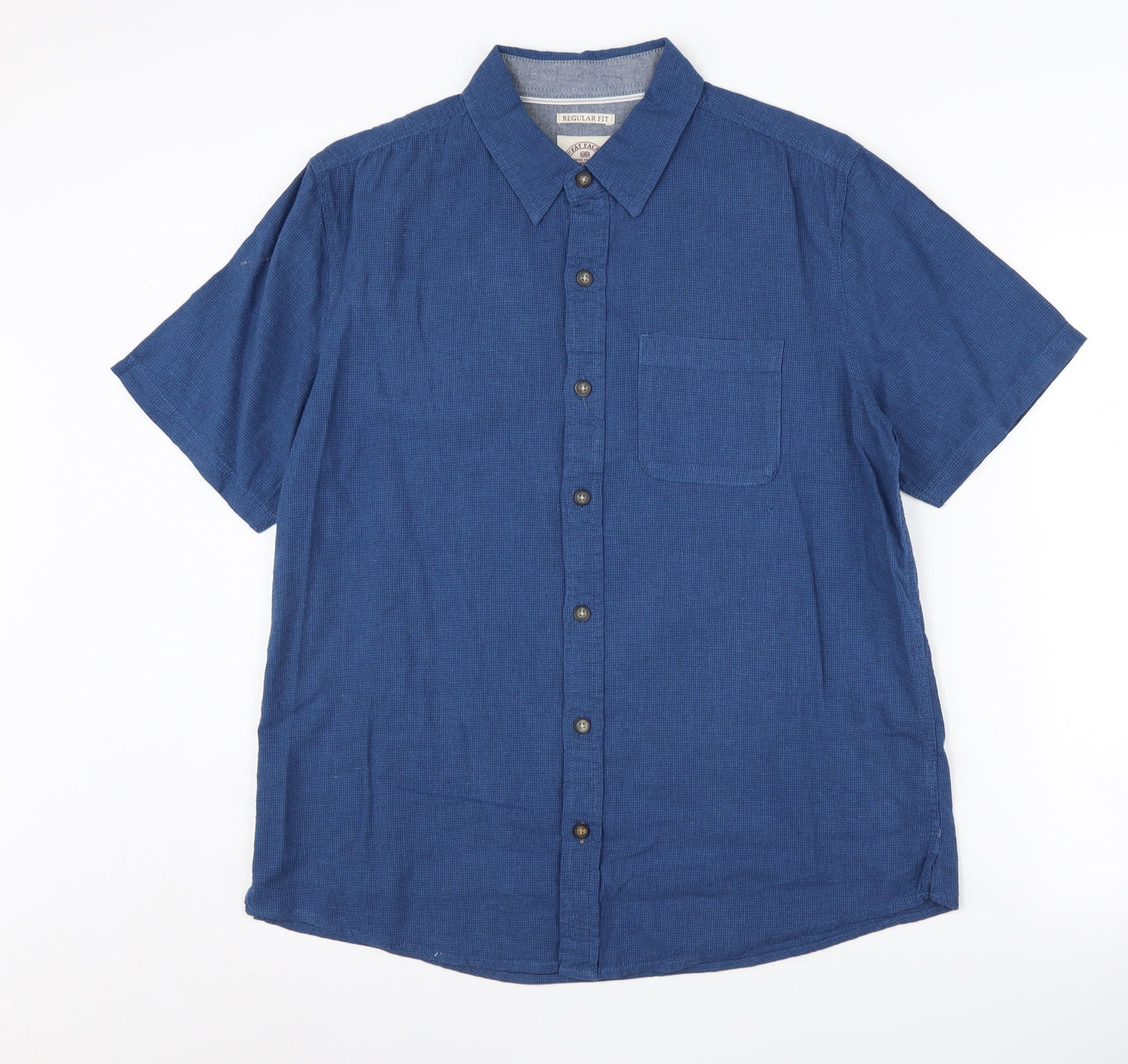Fat Face Men’s Blue Regular Fit Button-Up Shirt S