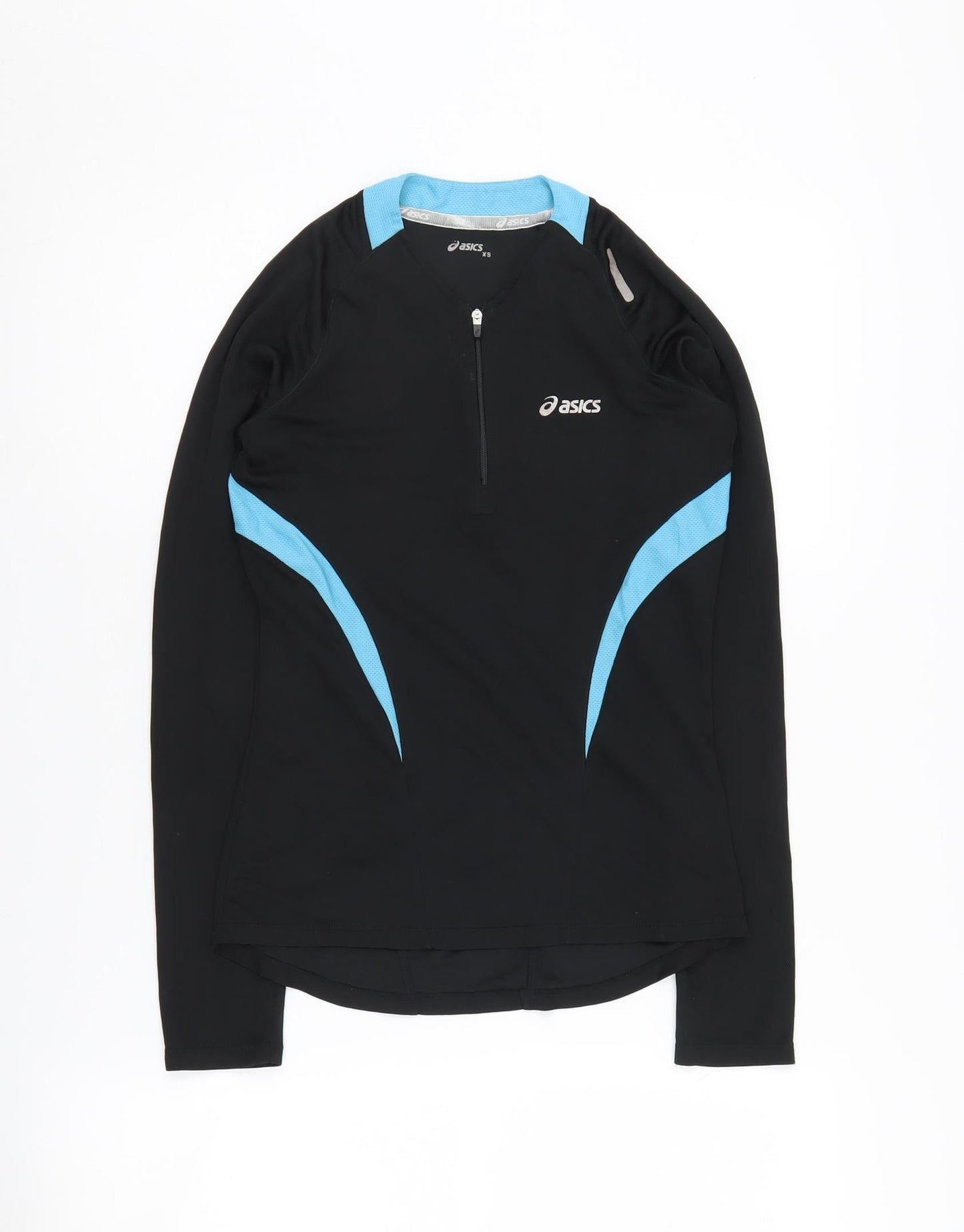 Asics Women's XS Black Long Sleeve 1/4 Zip Top