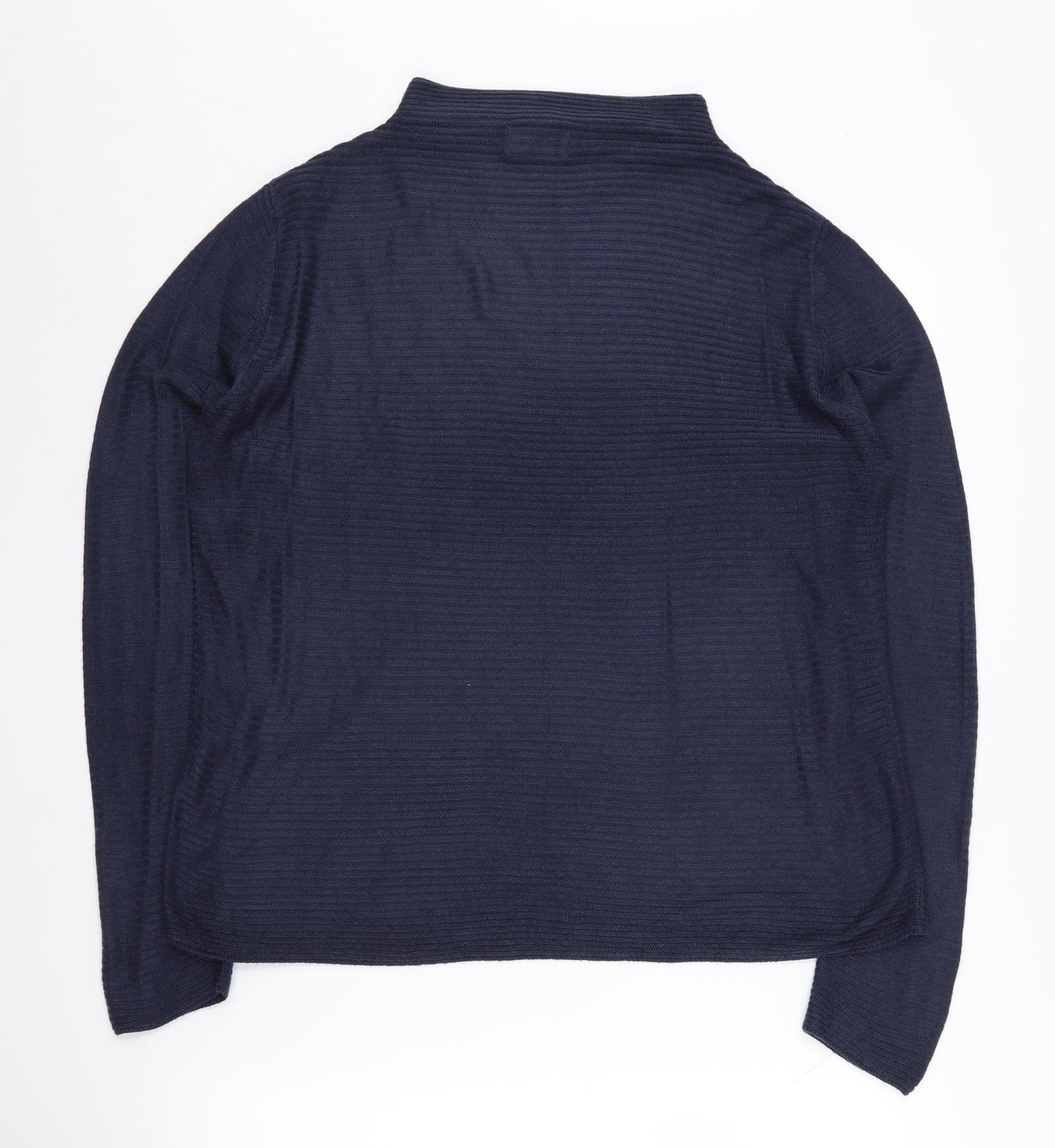 Jacqueline de Yong Women's Blue Mock Neck Jumper, M