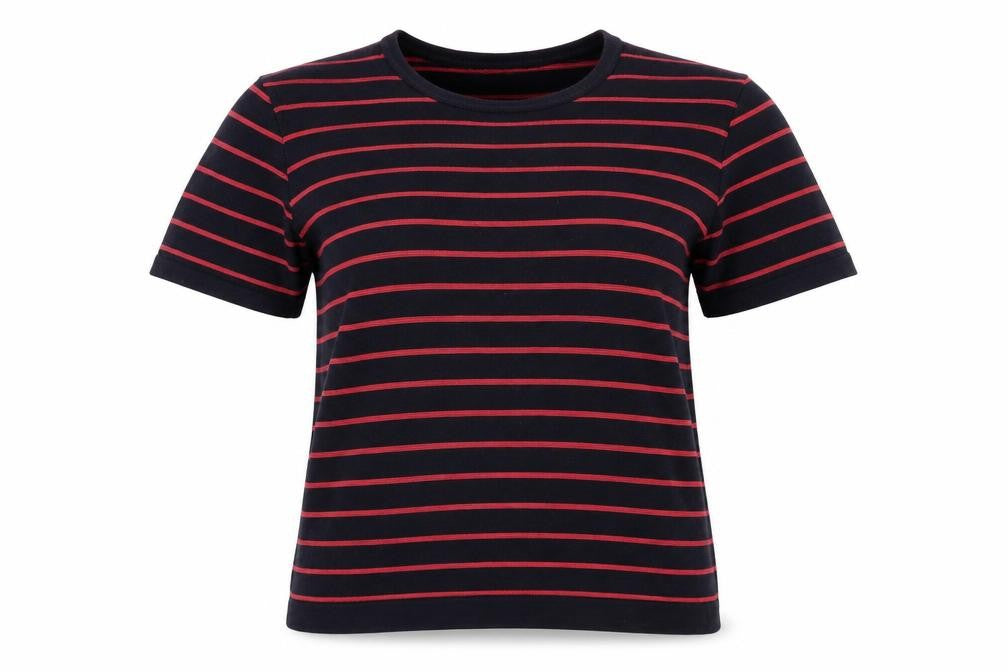 Windsmoor Women's Black Striped Crew Neck Knit Top M