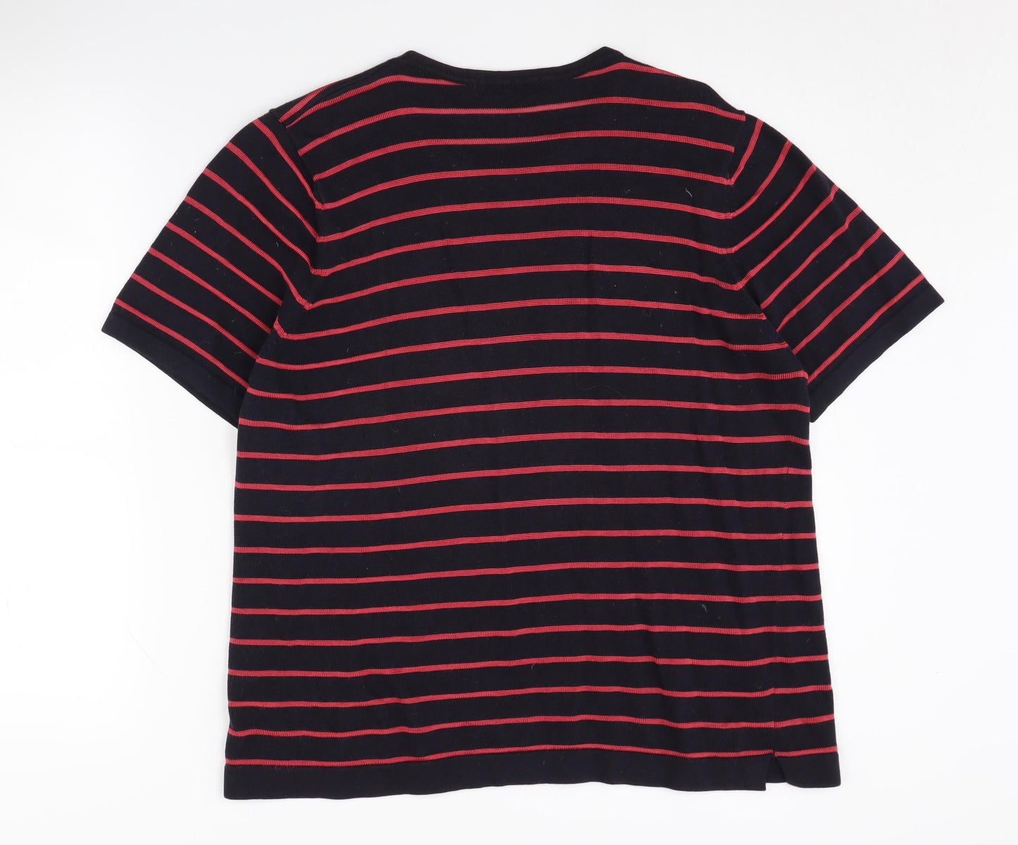 Windsmoor Women's Black Striped Crew Neck Knit Top M