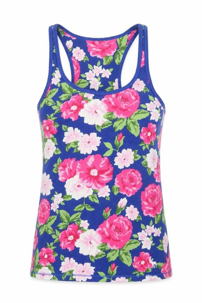 Abercrombie & Fitch Teens Blue Floral Tank Top XL