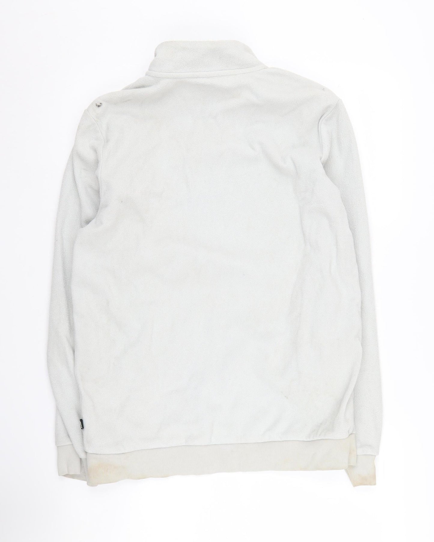 Puma Men's Grey 1/2 Zip Fleece Sweatshirt M