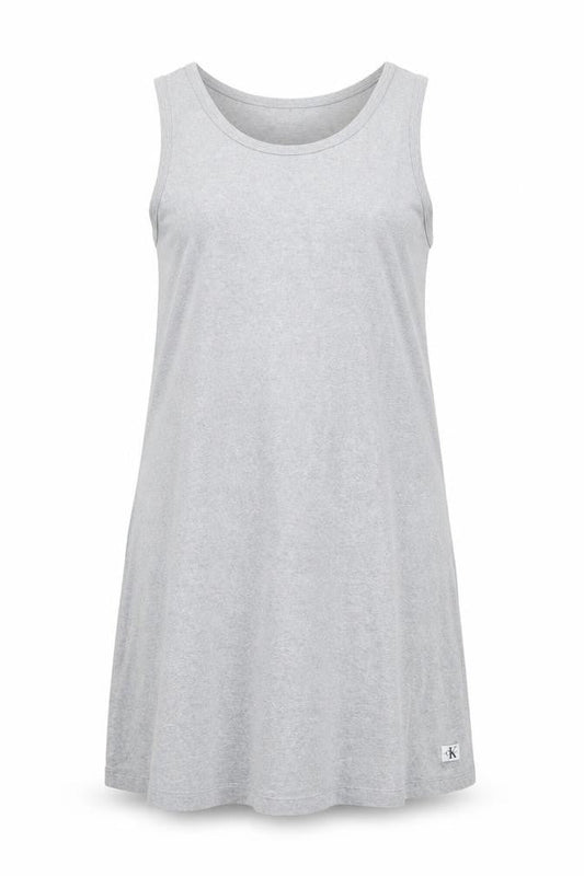 Calvin Klein Women's Grey Tank Dress L Sleeveless