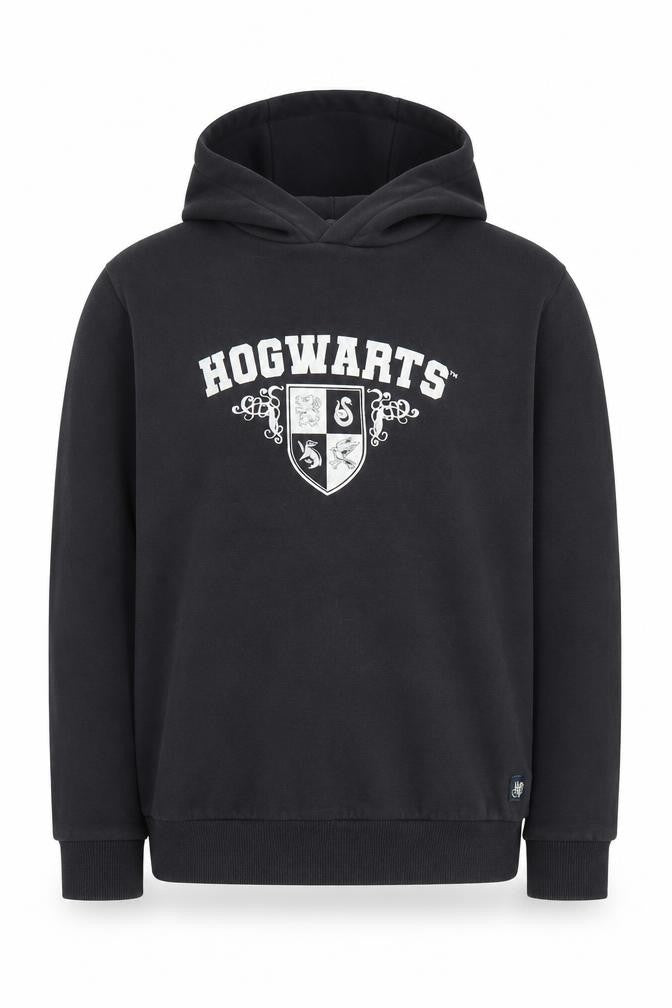 Marks & Spencer Boys Black Hogwarts Hoodie 11-12Y Pullover