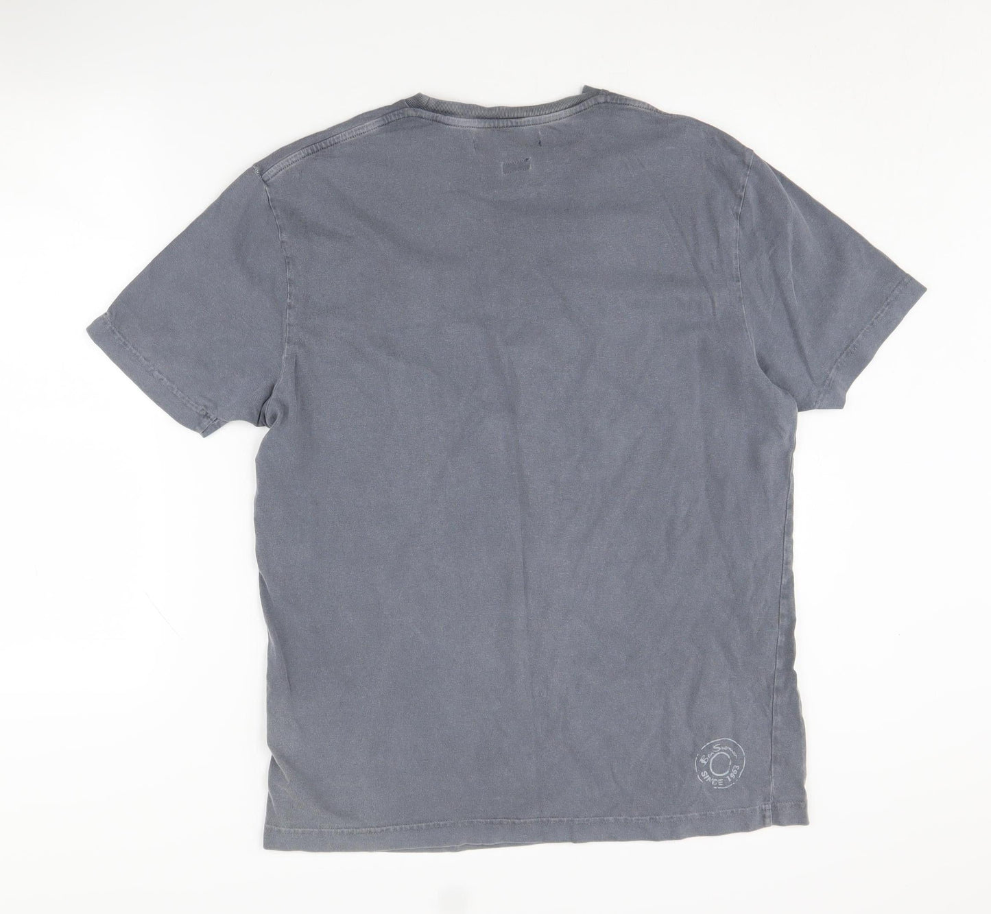 Ben Sherman Men's Grey Cotton T-shirt size L