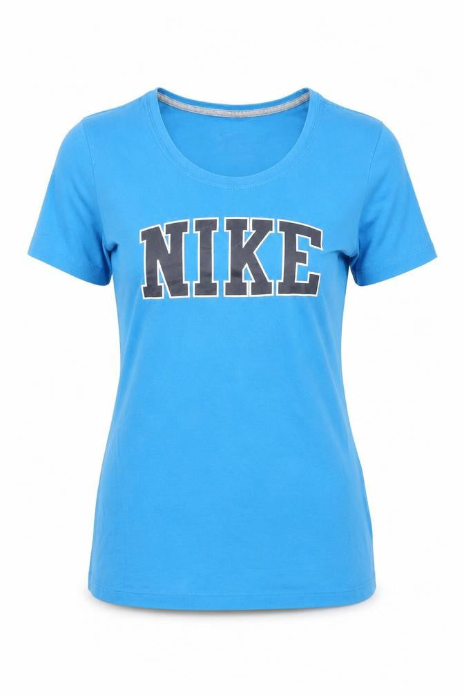 Nike Women's Blue Slim Fit T-Shirt L