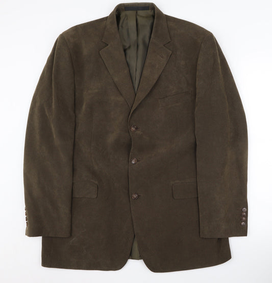 Marks & Spencer Men's Brown Blazer, Size 42R Formal