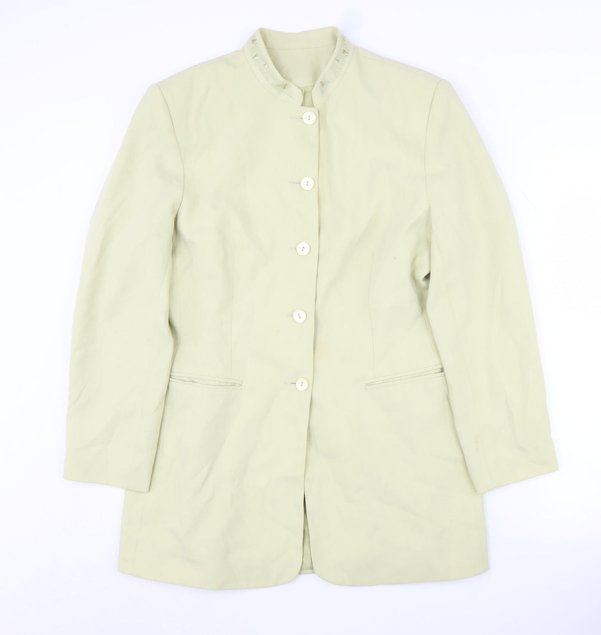 Richards Beige Womens Suit Jacket Size 14