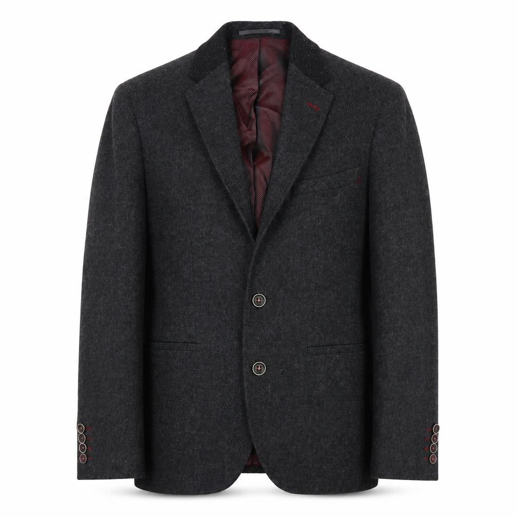 Remus Uomo Men's Grey Wool Blazer 36R Jacket