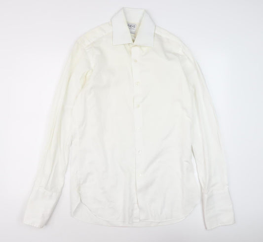 DE&S Manchester Men's White Dress Shirt, Size 16