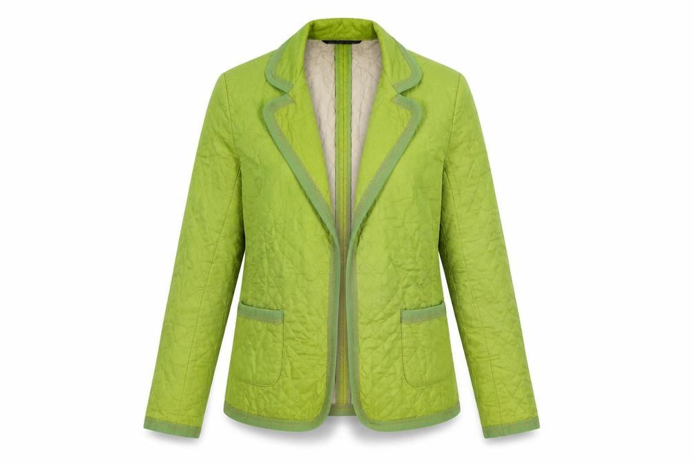 Evan-Picone Women's Green Quilted Blazer Size 6