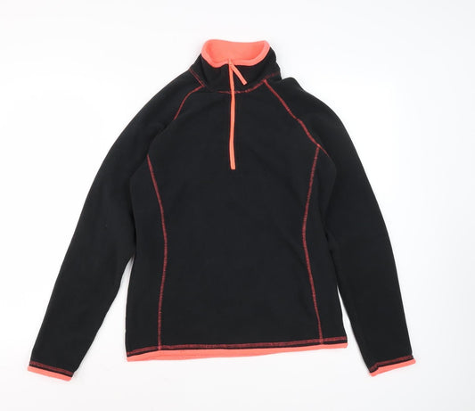 Mountain Warehouse Women's Black Sweatshirt, Size 8, Zip
