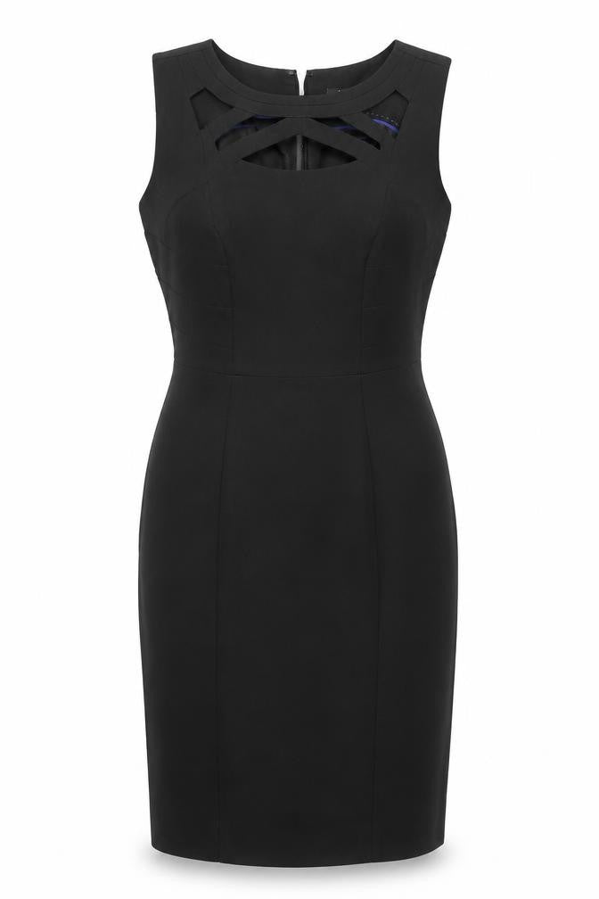 M&Co Women's Black Sleeveless Dress, Size 10