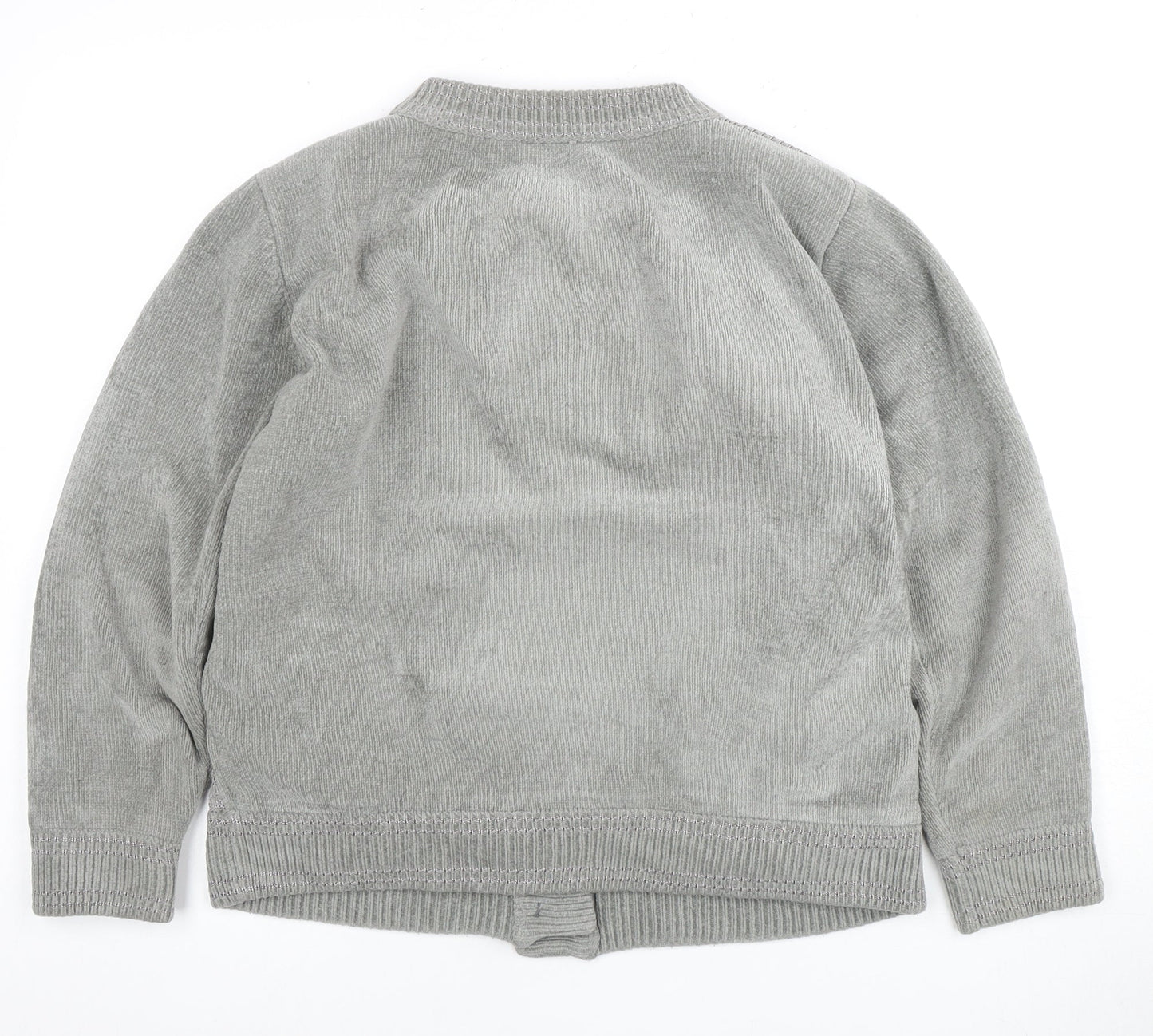 Reflect Women's Grey Cable-Knit Cardigan, Size L