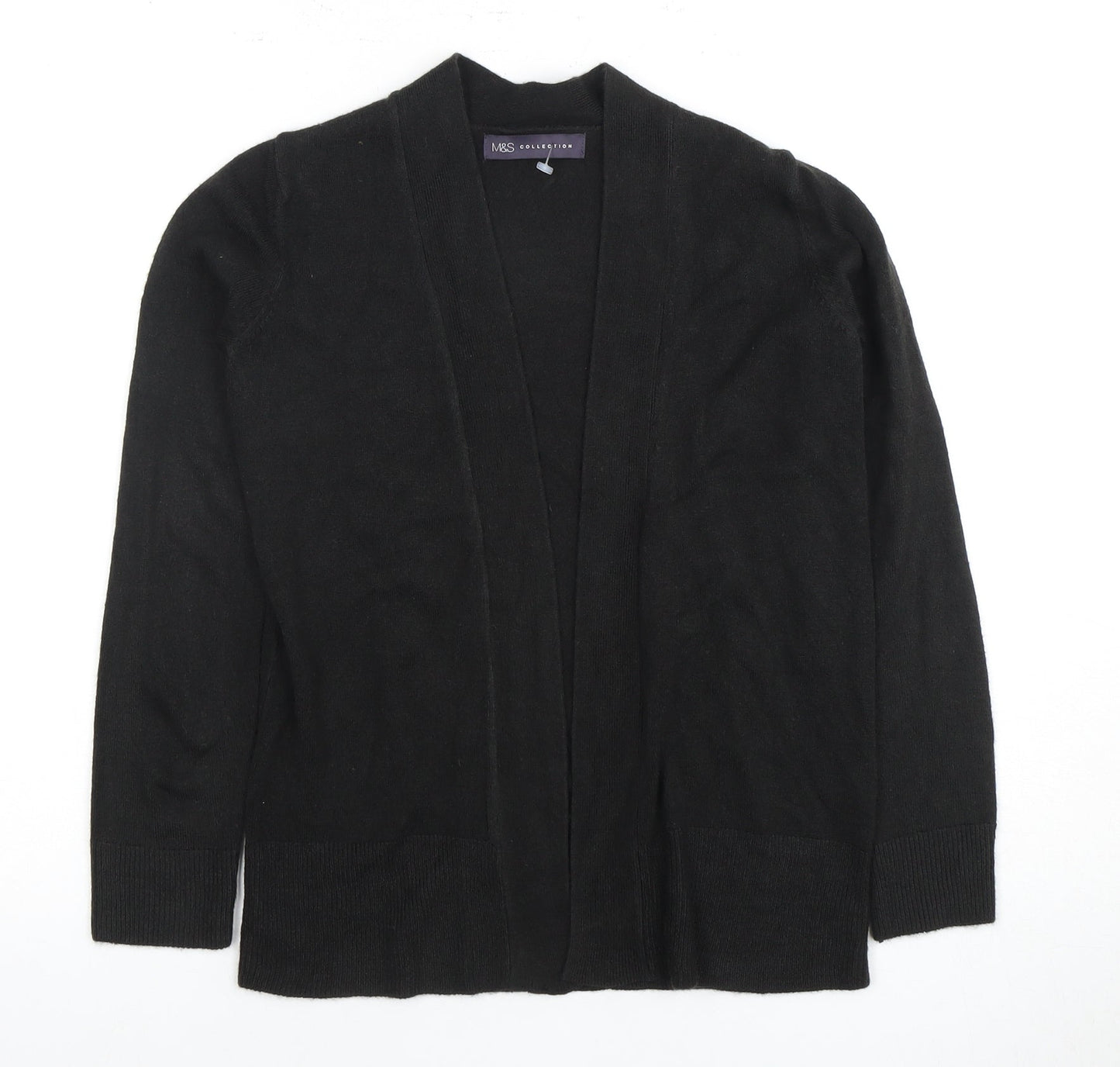 Marks & Spencer Women's XS Black Open Front Cardigan
