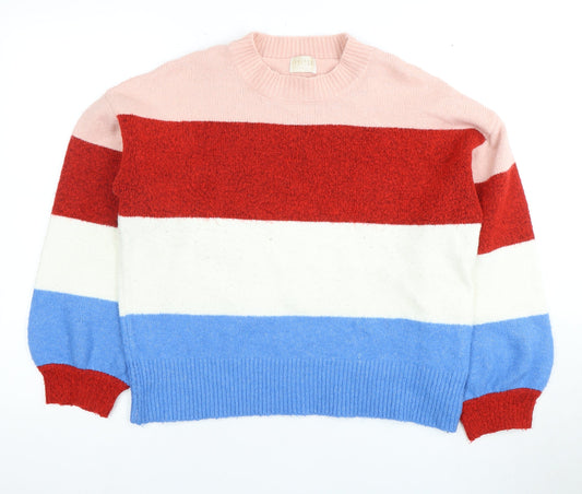 Lauren Women's Multicoloured Striped Pullover Jumper S