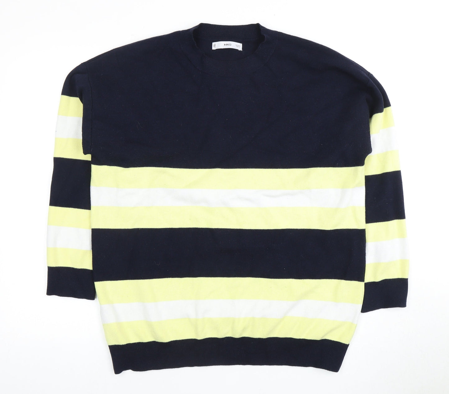 MNG Women's Striped Pullover Jumper Multicoloured Size 14