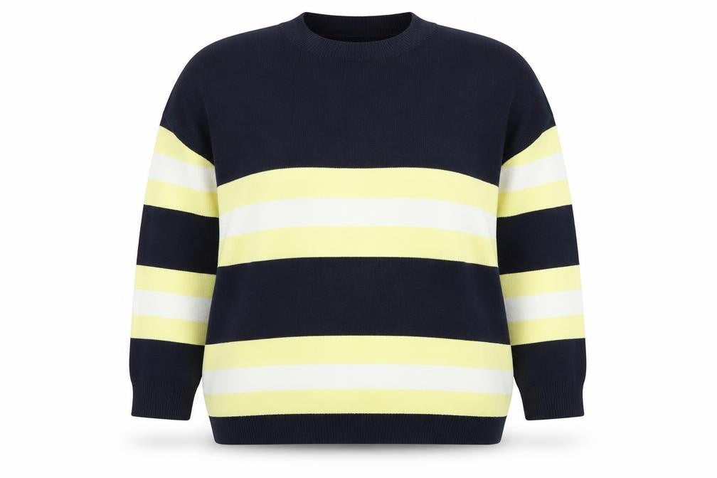 MNG Women's Striped Pullover Jumper Multicoloured Size 14