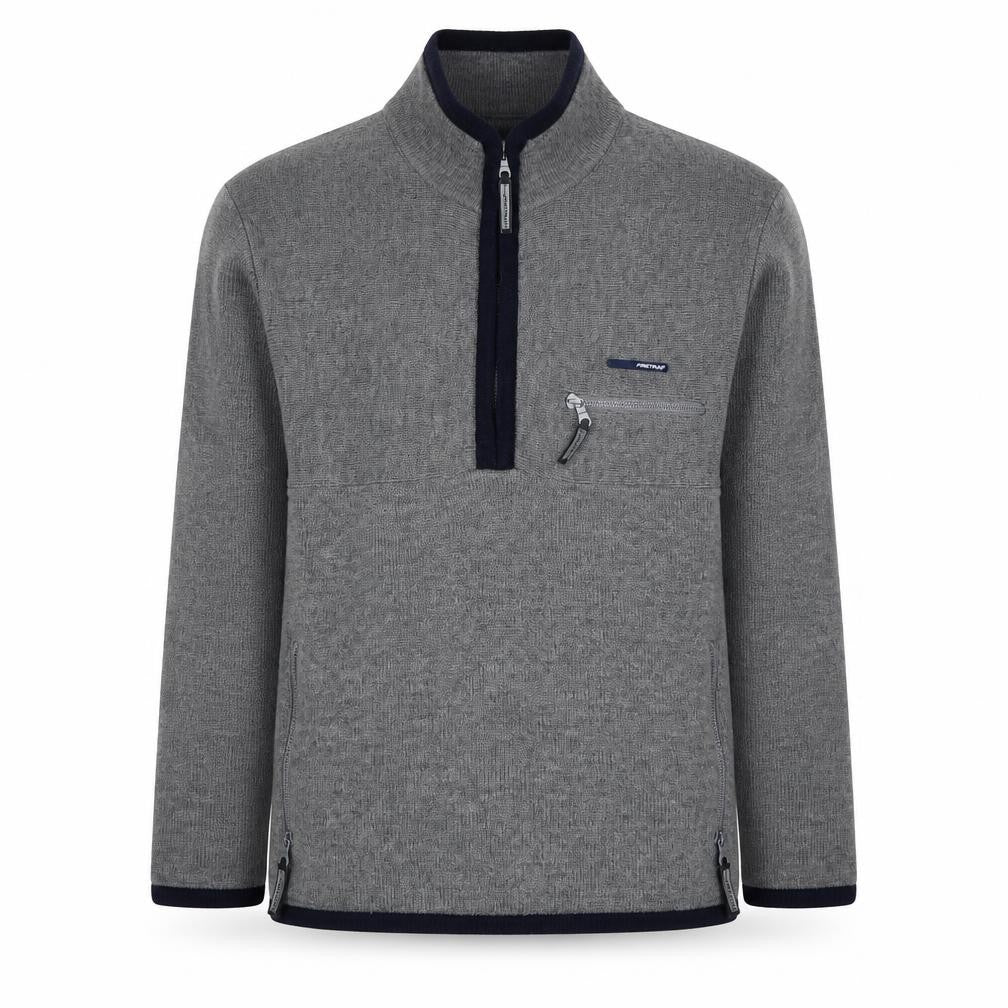 Firetrap Men's Grey Full Zip Jumper, Size L