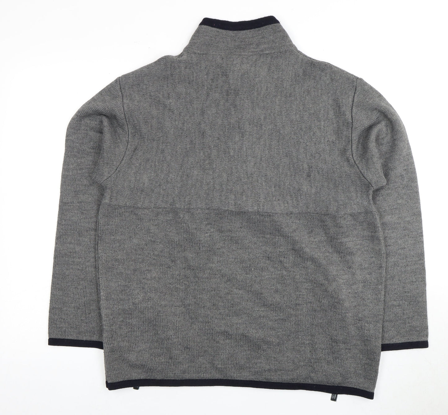 Firetrap Men's Grey Full Zip Jumper, Size L