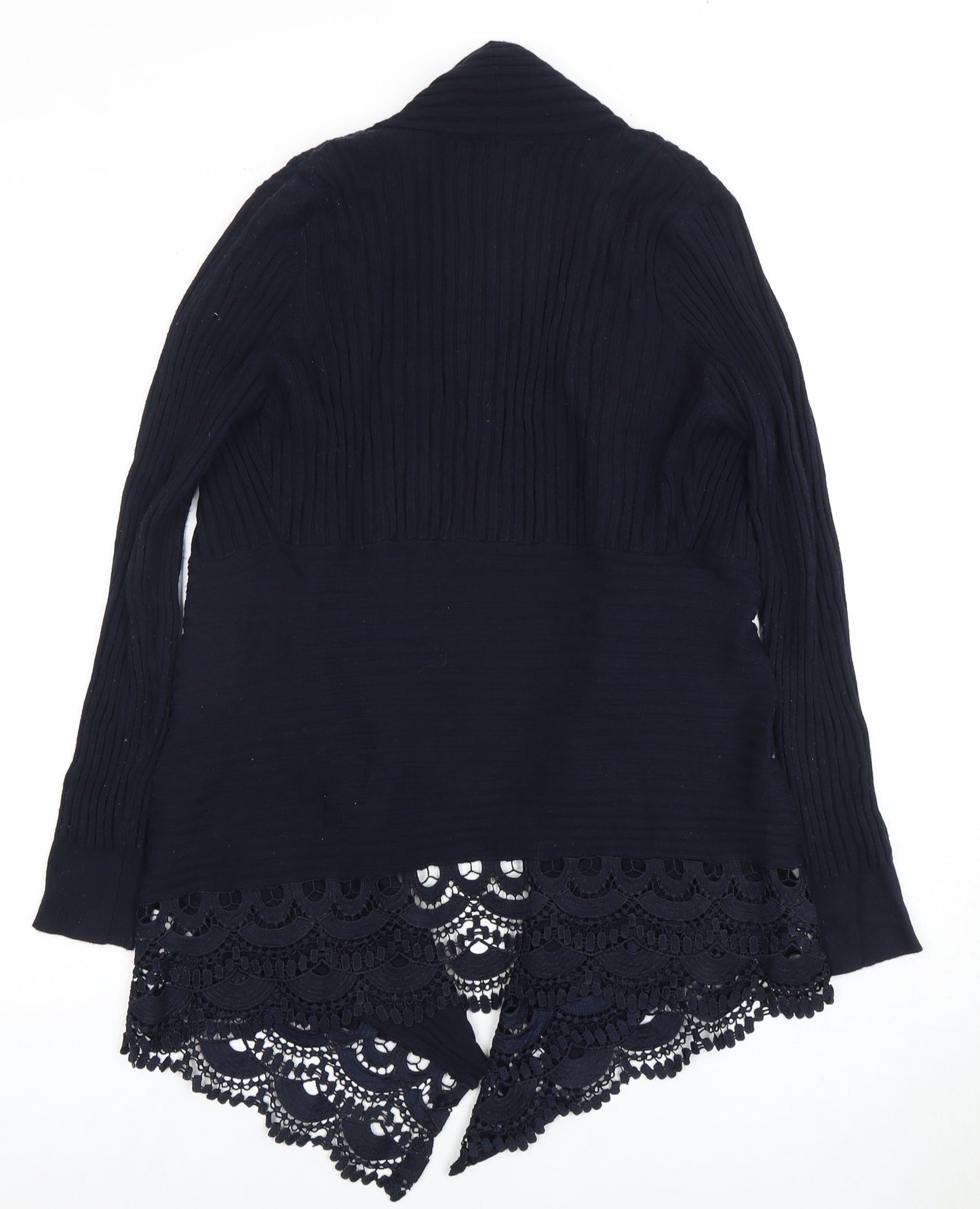 Anonymous Women's Blue Knit open Front Cardigan S/M