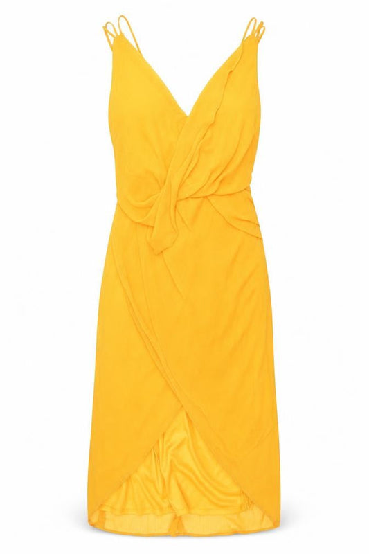 ASOS Women's Yellow Dress, Size 10, Sleeveless Strappy