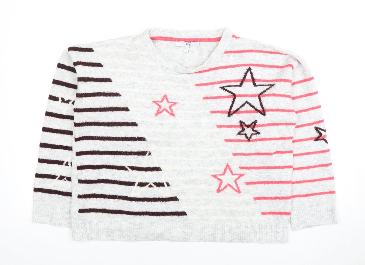 Next Women's Multicoloured Star Pullover Jumper S