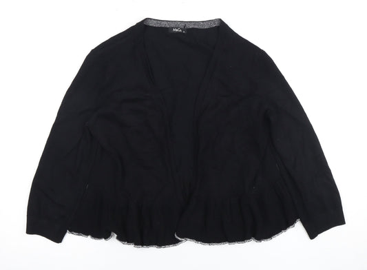 M&Co Women's Black Cardigan Size 12 Regular Fit