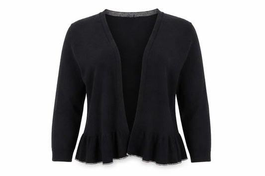 M&Co Women's Black Cardigan Size 12 Regular Fit