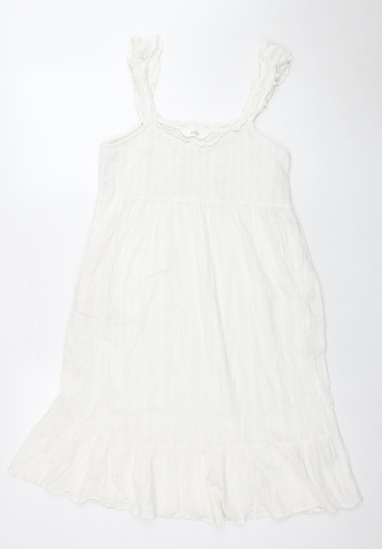 Marks and Spencer Women's White Sleeveless Dress