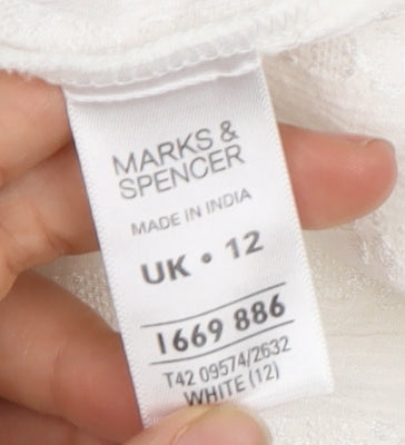 Marks and Spencer Women's White Sleeveless Dress