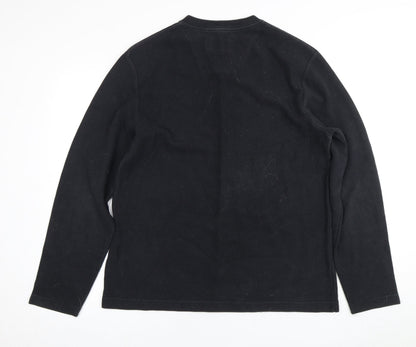 Next Men's Black V-Neck Pullover Jumper, L - Casual Classic