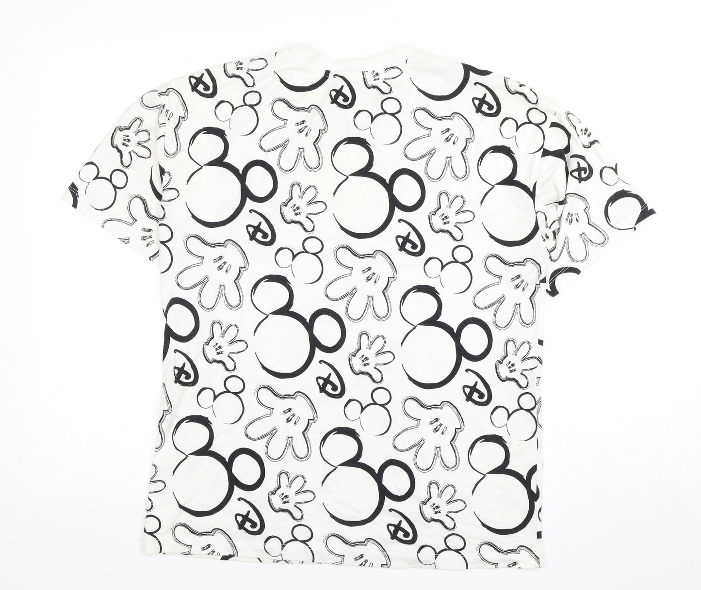 Disney Unisex Adults White XS T-Shirt Crew Neck