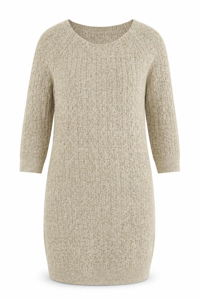 Massimo Dutti Women's Beige Jumper Dress M