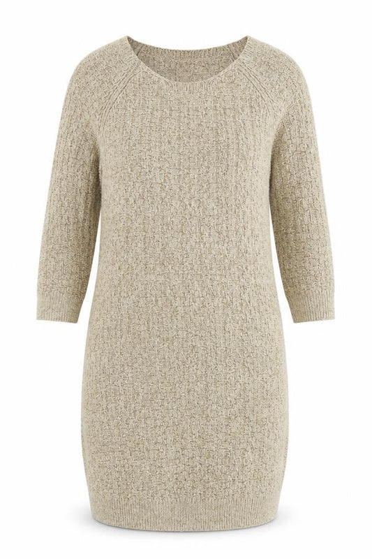 Massimo Dutti Women's Beige Jumper Dress M