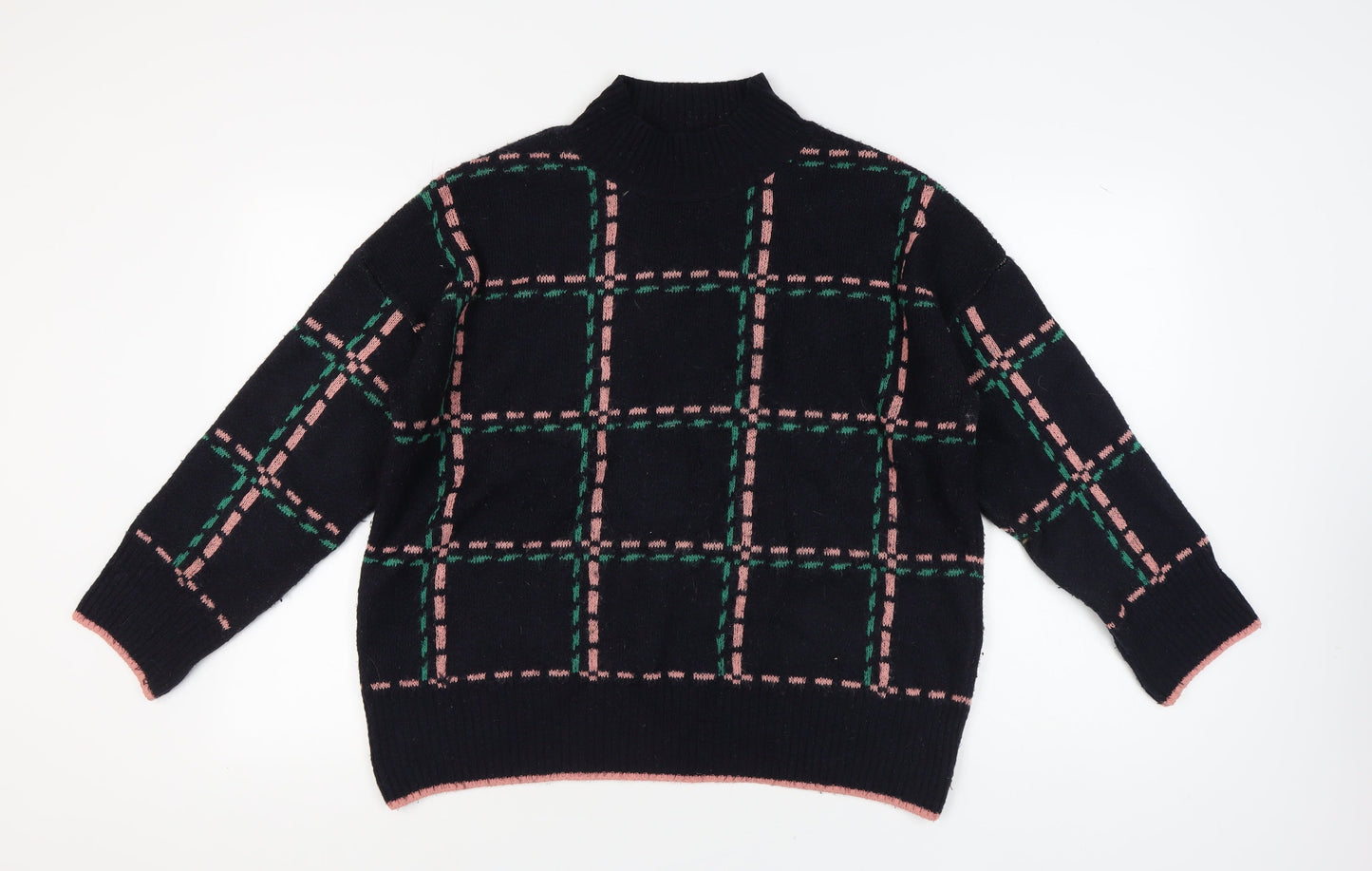 Next Women's Black Pullover Jumper Mock Neck L