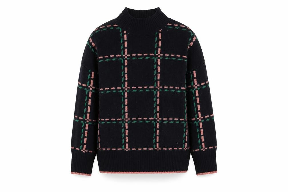 Next Women's Black Pullover Jumper Mock Neck L