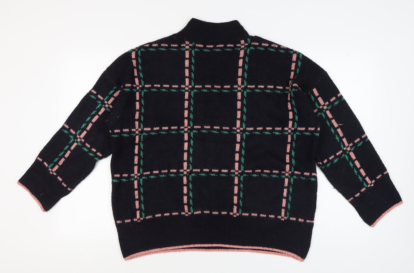 Next Women's Black Pullover Jumper Mock Neck L