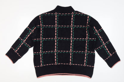 Next Women's Black Pullover Jumper Mock Neck L