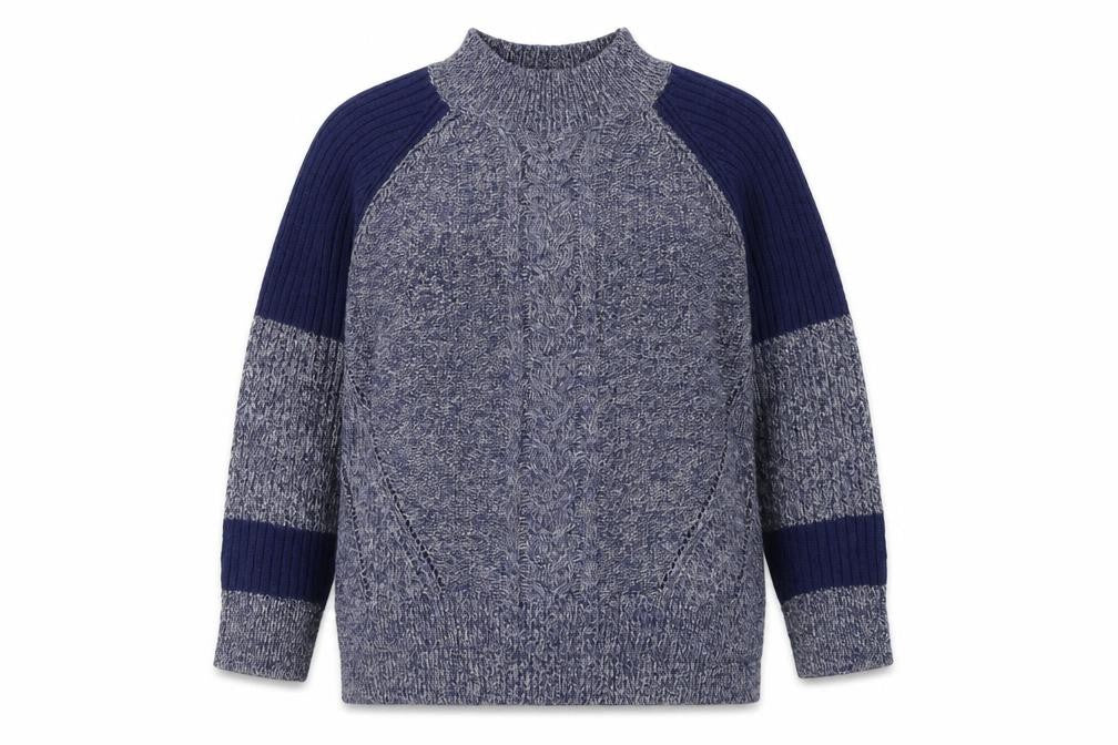 Marks & Spencer Women's Blue Knit Jumper - Size 16