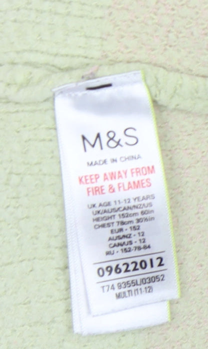 Marks & Spencer Multicoloured Girls Jumper, 11-12 Years