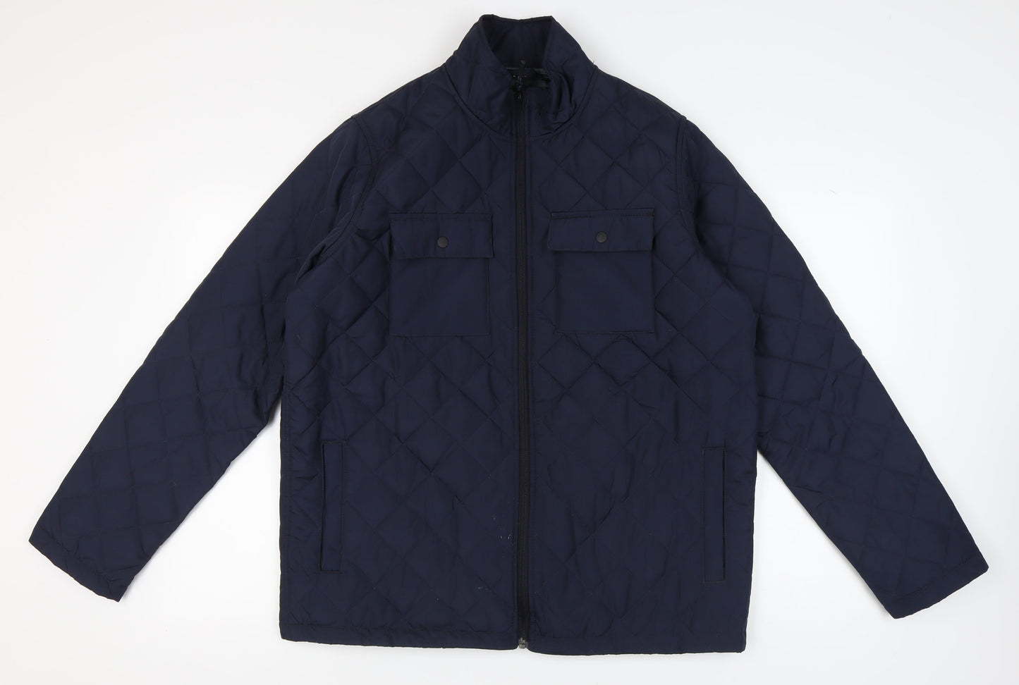 Crivit Men's L Blue Quilted Jacket - Casual Autumn Style