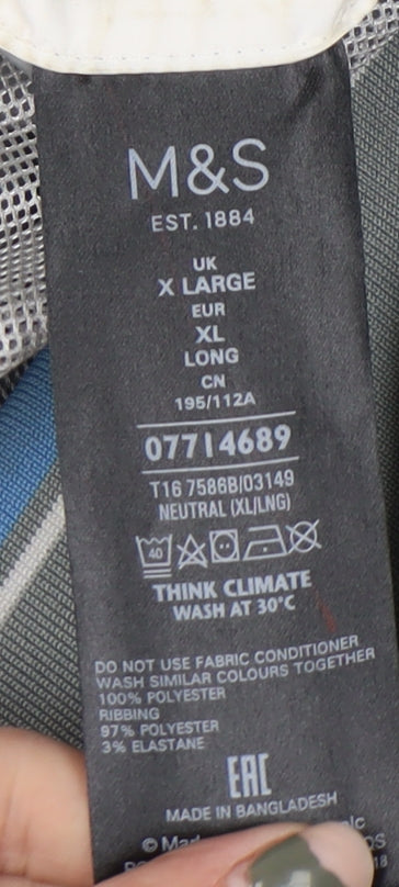 Marks and Spencer Grey Bomber Jacket XL for Men