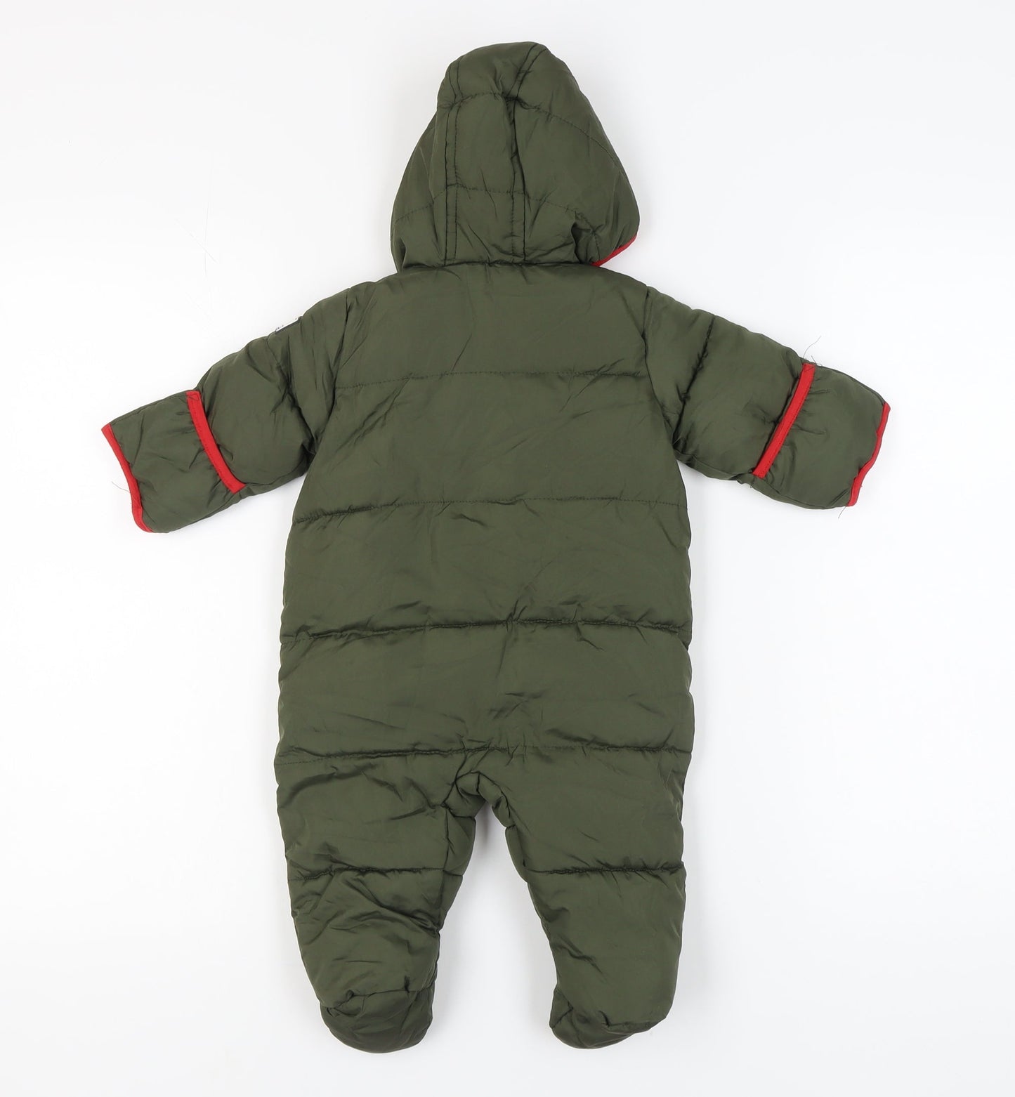 DKNY Unisex Baby Snowsuit 3-6 Months Green Hooded