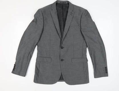Next Men's Grey Blazer 40 Long Jacket