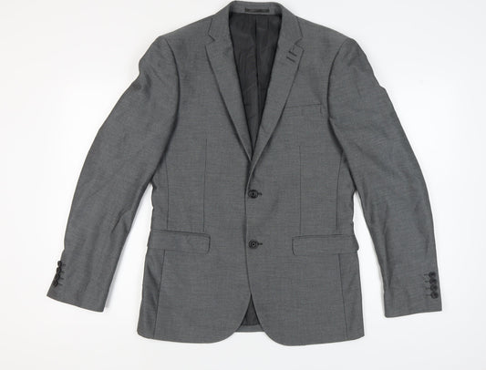 Next Men's Grey Blazer 40 Long Jacket