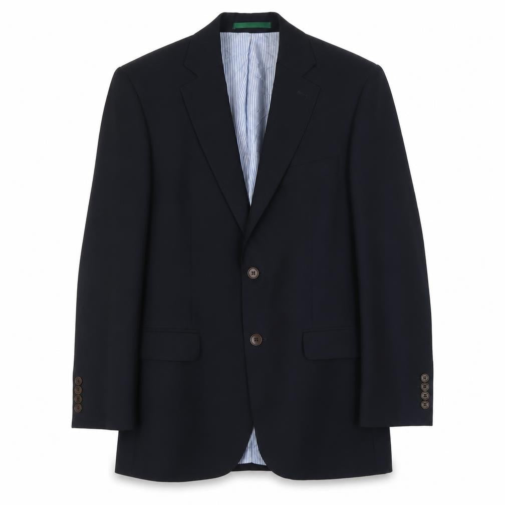 Racing Green Men's Blue Wool Blazer 38R