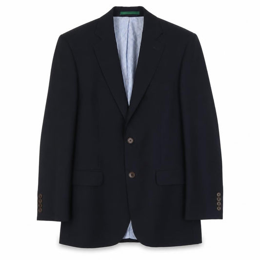 Racing Green Men's Blue Wool Blazer 38R